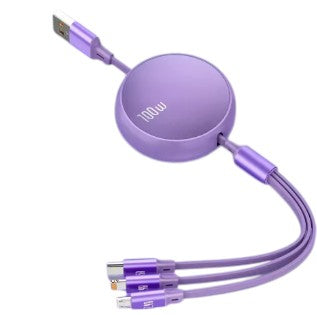 100W 3-in-1/2-in-1 Fast-Charging USB Cable
