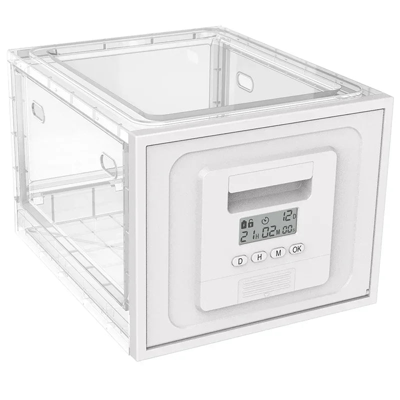 Clear Locking Container With Timer