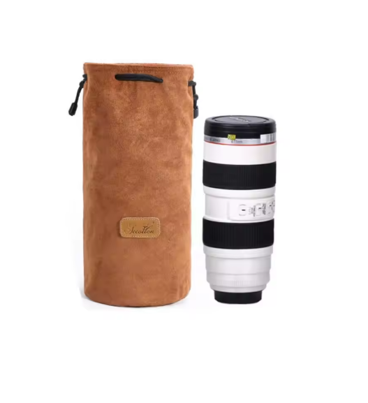 Soft Camera Drawstring Bag