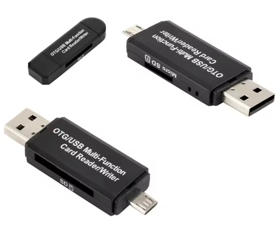 Micro USB USB-A Adapter Micro SD/SD Card/USB Reader Data Transfer