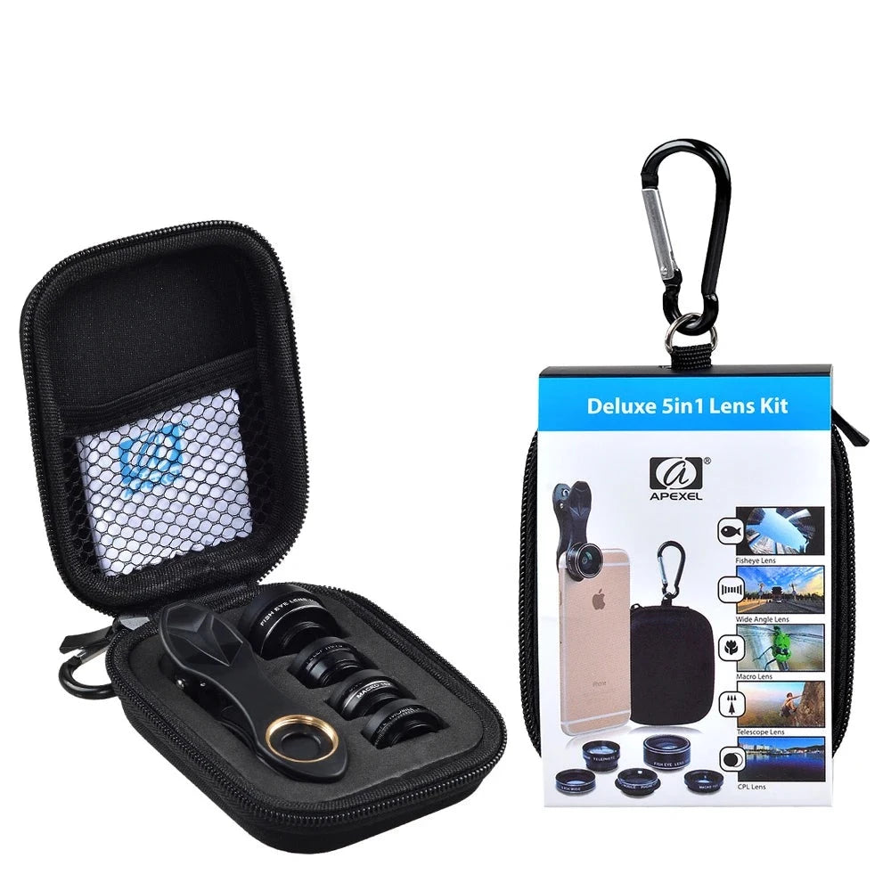 Universal 5-in-1 Camera Lens Kit