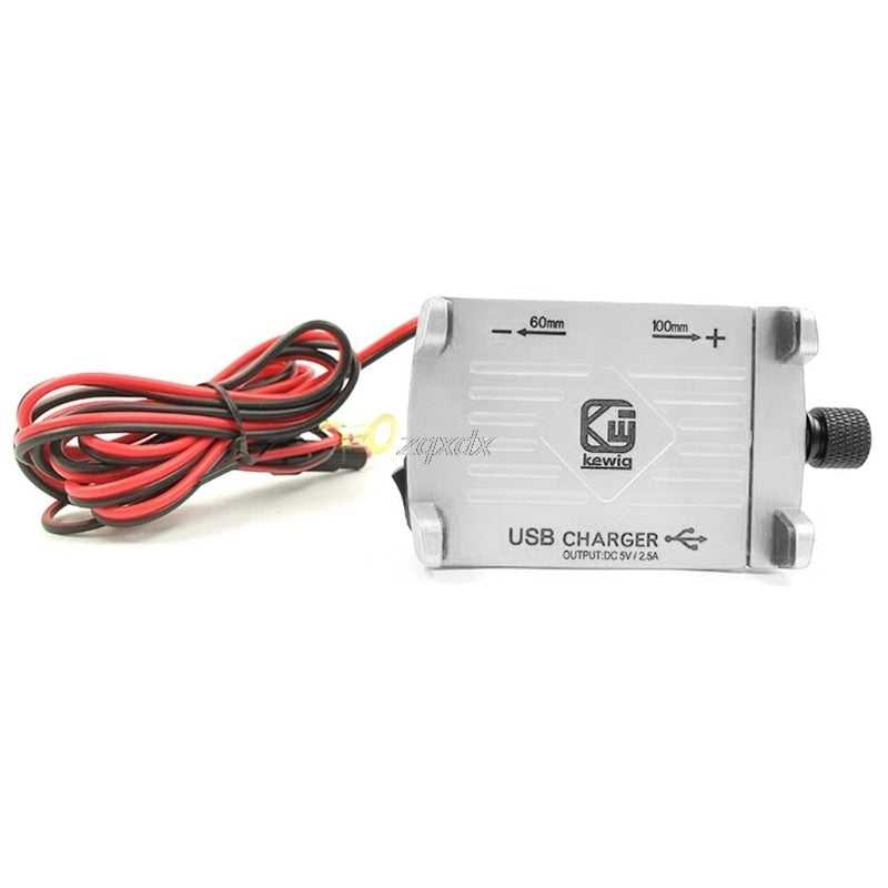 Motorcycle Phone Holder With USB Charger