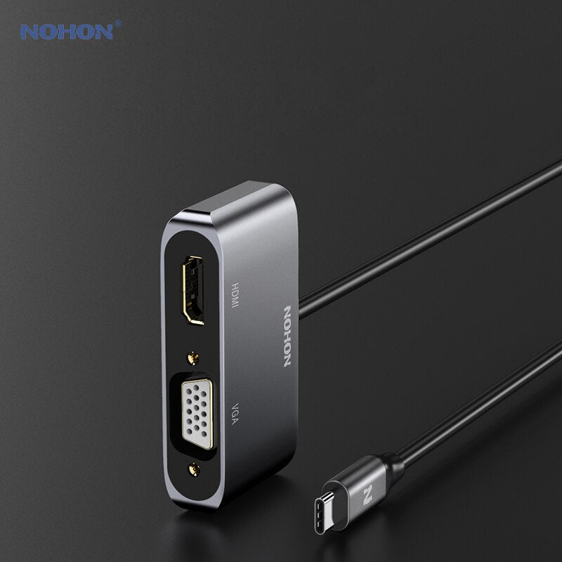 USB Type-C HUB to HDMI VGA Adapter for MacBook Samsung Galaxy S9/Note 9 Huawei P20 Pro Mate 20