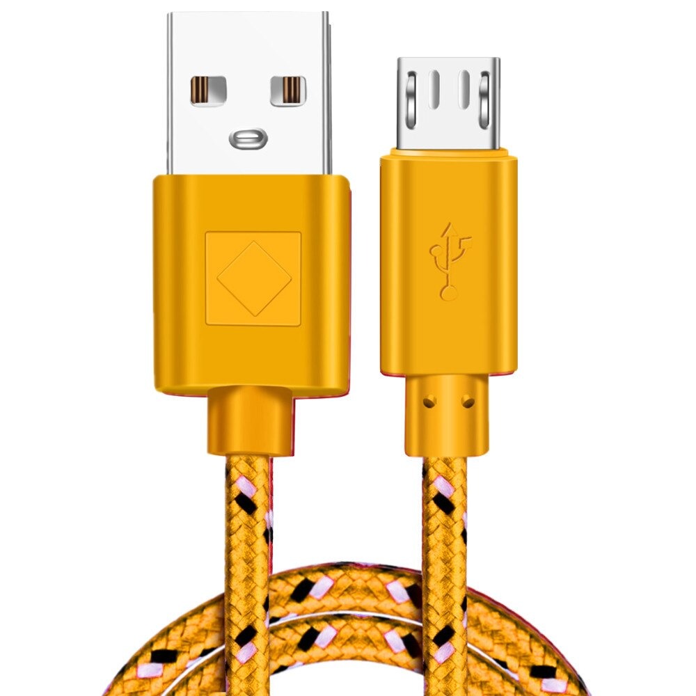 Nylon Braided Micro USB Cable Data Sync USB Charger Cable For Samsung HTC Huawei Xiaomi Android