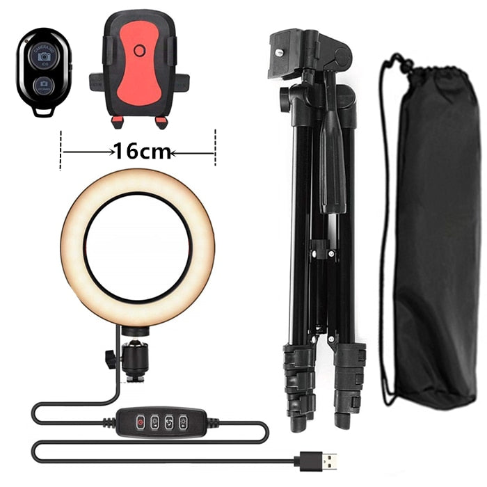 Selfie LED Ring Light Lamp With Tripod