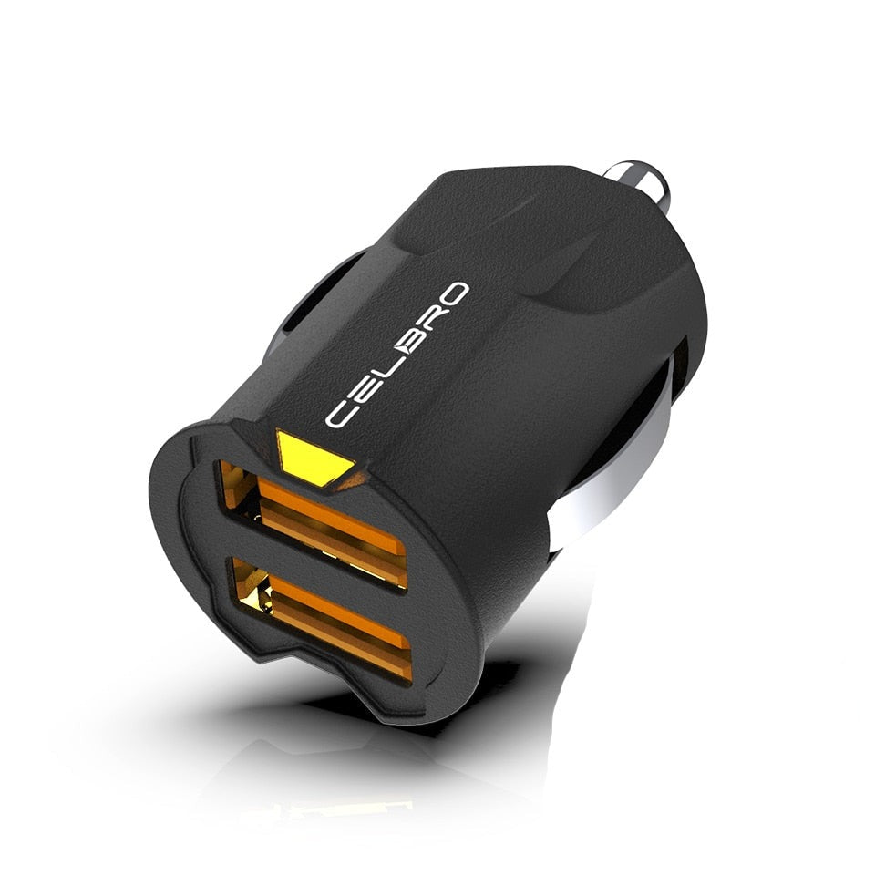Mini USB Car Charger Adapter 2A Car USB Charger Mobile Phone Dual USB Car-charger Auto