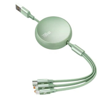 100W 3-in-1/2-in-1 Fast-Charging USB Cable