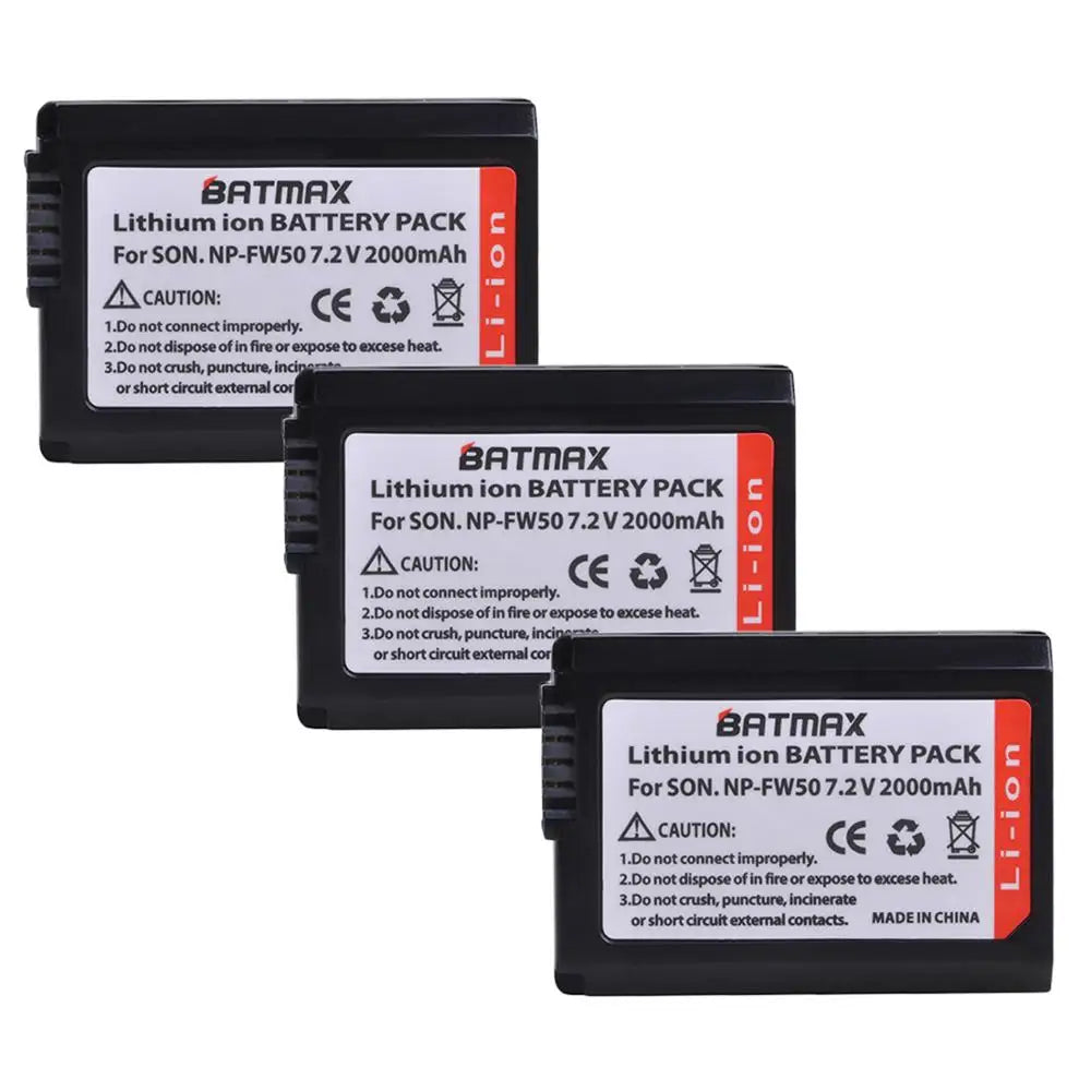 2000mAh NP-FW50 NP FW50 Dual LED USB Battery Charger SONY