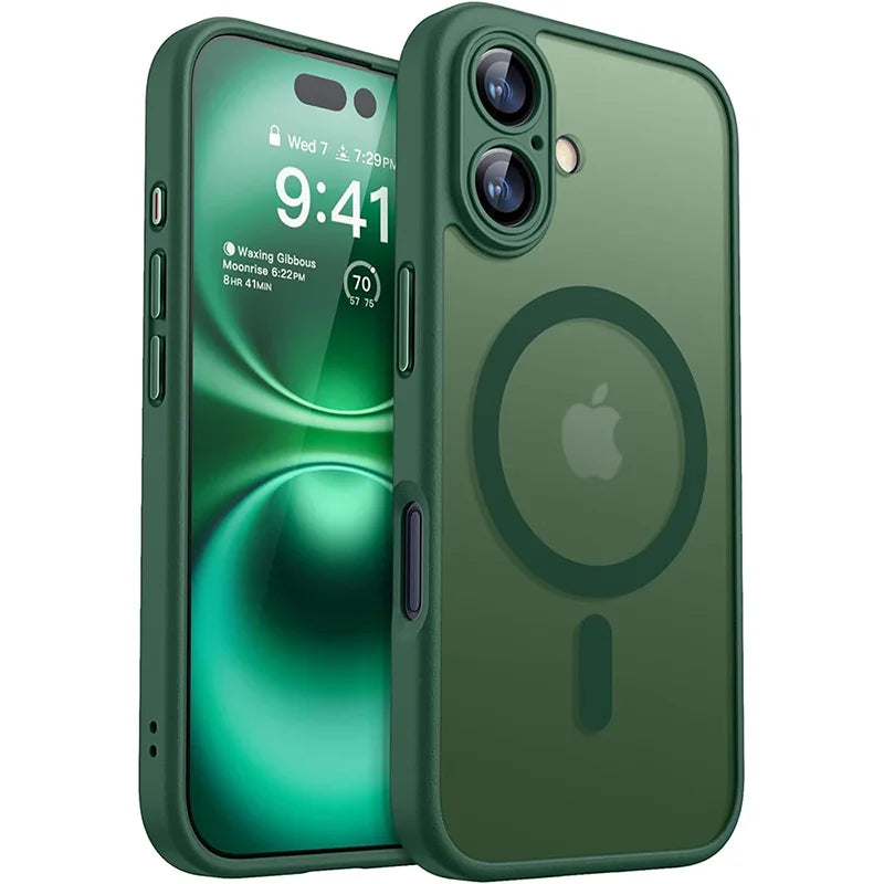 Magnetic Shockproof iPhone Case 13 14 15 16 Plus Pro Max