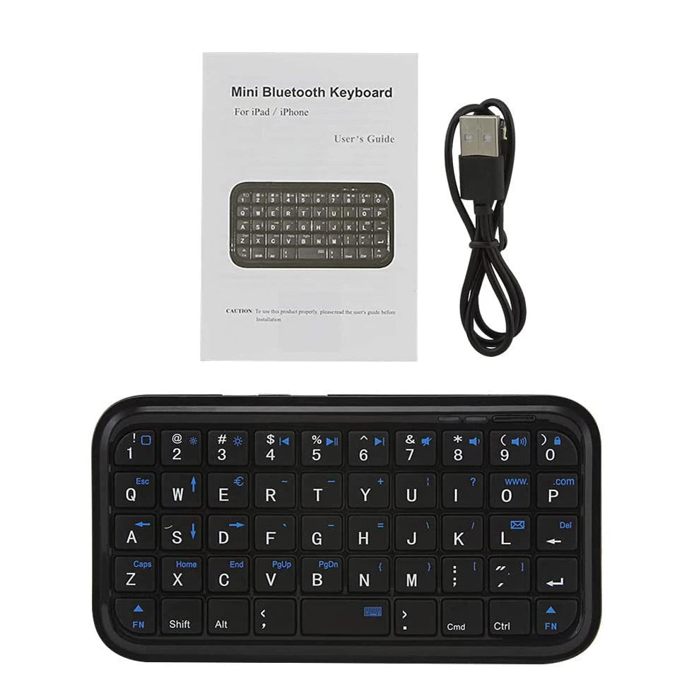 Mini Rechargeable Type-C Bluetooth 3.0 Keyboard