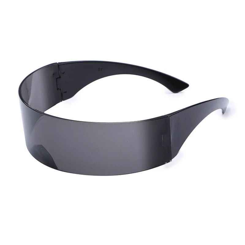 Futuristic Narrow Cyclops Visor Sunglasses