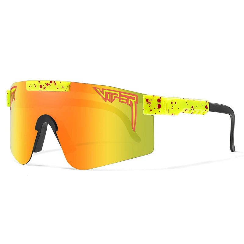 Adult UV400 Pit Viper-Look Sunglasses