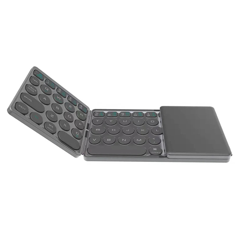 Tri-Folding Bluetooth 5.1 Mini Keyboard With Optional Touchpad