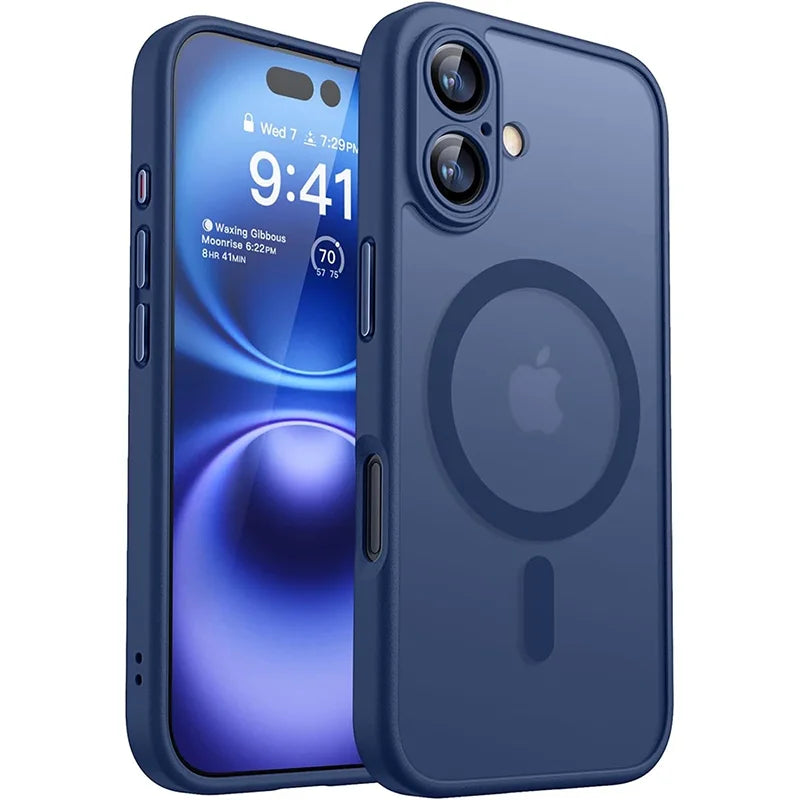 Magnetic Shockproof iPhone Case 13 14 15 16 Plus Pro Max