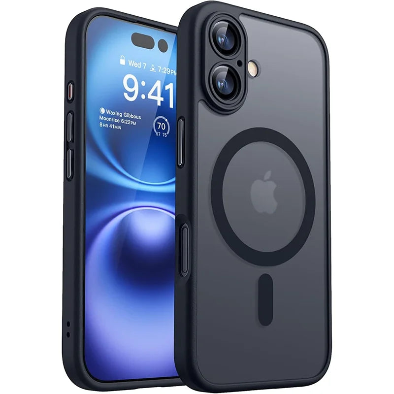 Magnetic Shockproof iPhone Case 13 14 15 16 Plus Pro Max