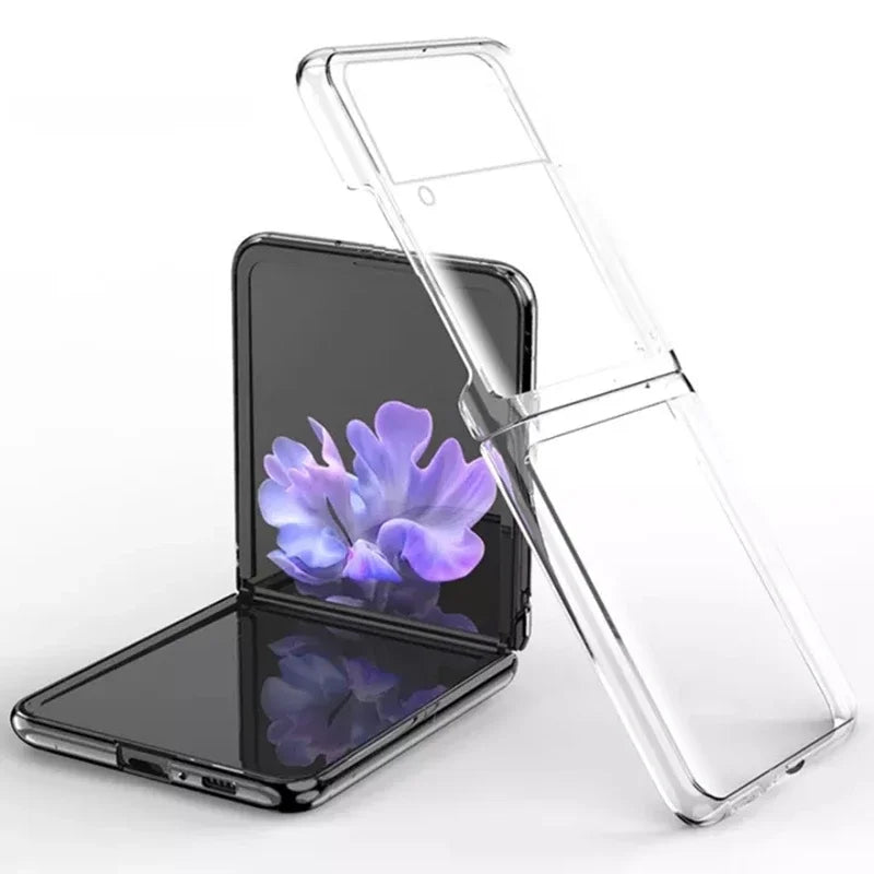 Transparent Hard Back Case Cover for Samsung Galaxy Z Flip 4/5/6 5G