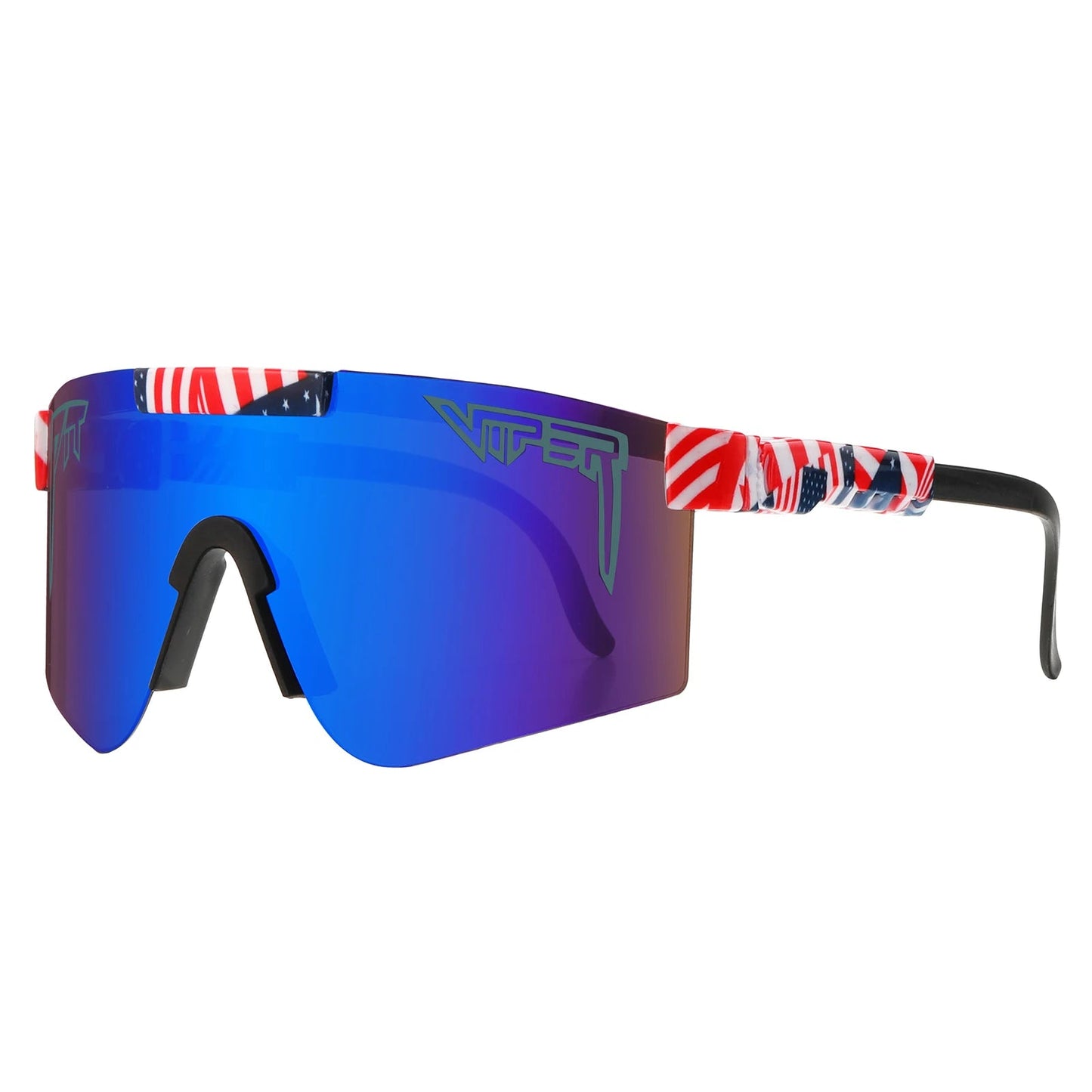 Adult UV400 Pit Viper-Look Sunglasses