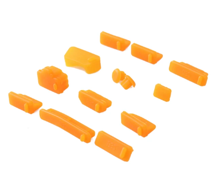 13-Piece Silicone Laptop Anti-Dust Plug Cover Set