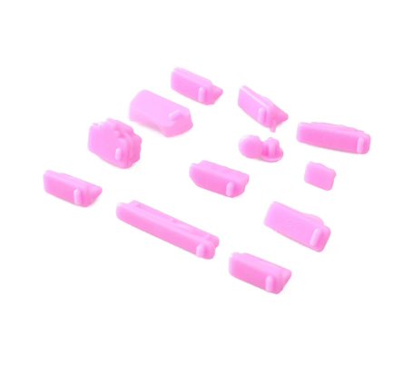 13-Piece Silicone Laptop Anti-Dust Plug Cover Set