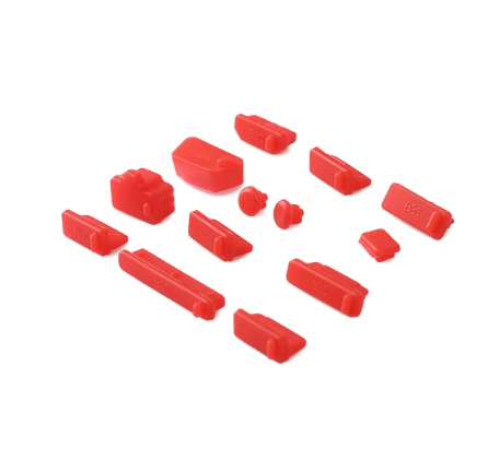 13-Piece Silicone Laptop Anti-Dust Plug Cover Set