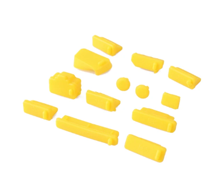 13-Piece Silicone Laptop Anti-Dust Plug Cover Set