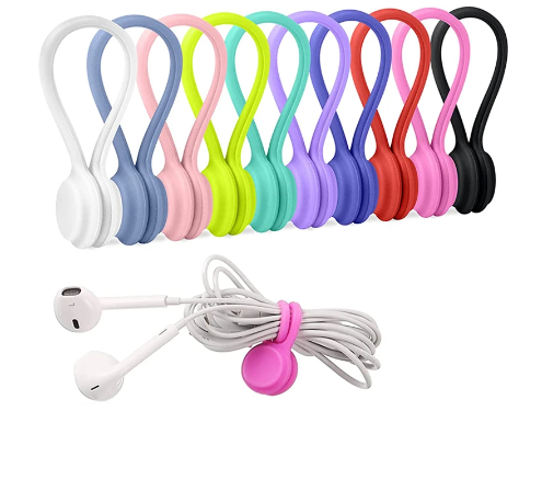 6/12-Piece Magnetic Cable Clip Organiser