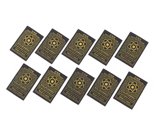 10-Piece Quantum Shield Stickers for Mobile Phone