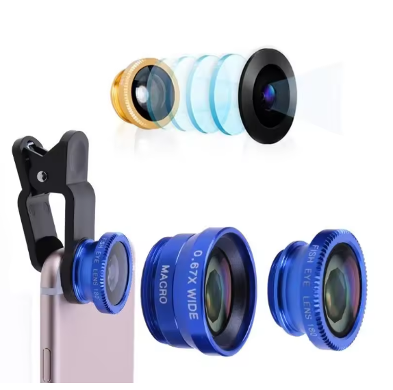 Universal 3-in-1 Clip Fisheye Lens Camera for Mobile