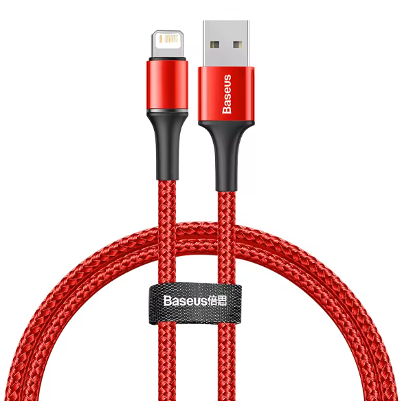 Fast-Charging LED USB-A Lightning Charger Cable