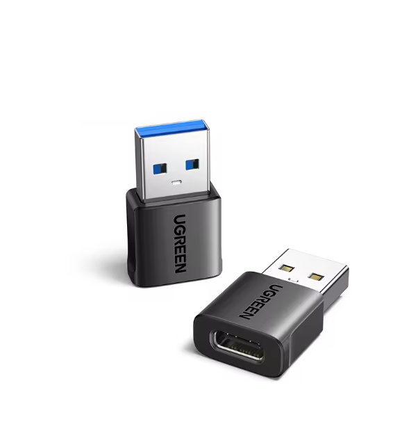 2-Piece USB 3.1 Type-C Adapter USB-A Male to USB-C Female