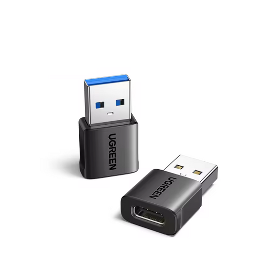 2-Piece USB 3.1 Type-C Adapter USB-A Male to USB-C Female