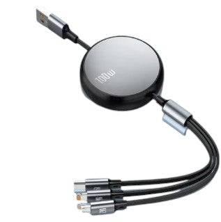 100W 3-in-1/2-in-1 Fast-Charging USB Cable