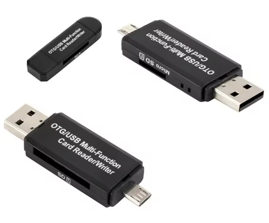 Micro USB USB-A Adapter Micro SD/SD Card/USB Reader Data Transfer