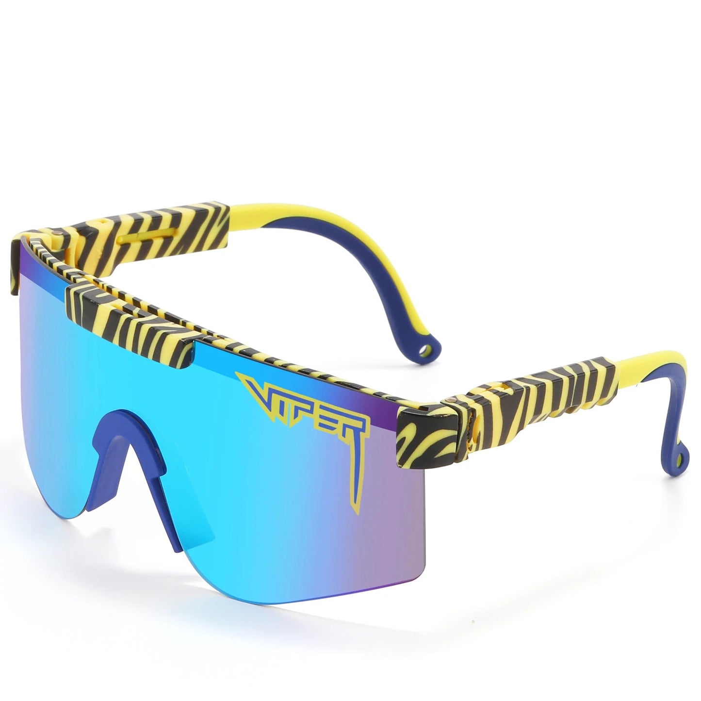 Adult UV400 Pit Viper-Look Sunglasses