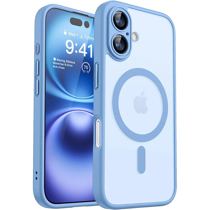 Magnetic Shockproof iPhone Case 13 14 15 16 Plus Pro Max