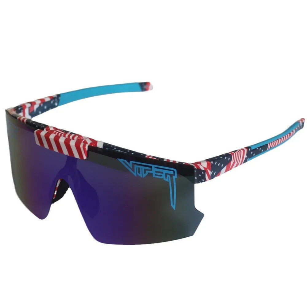 Flip-Up-Down Outdoor Sport Pit Viper-Look Sunglasses