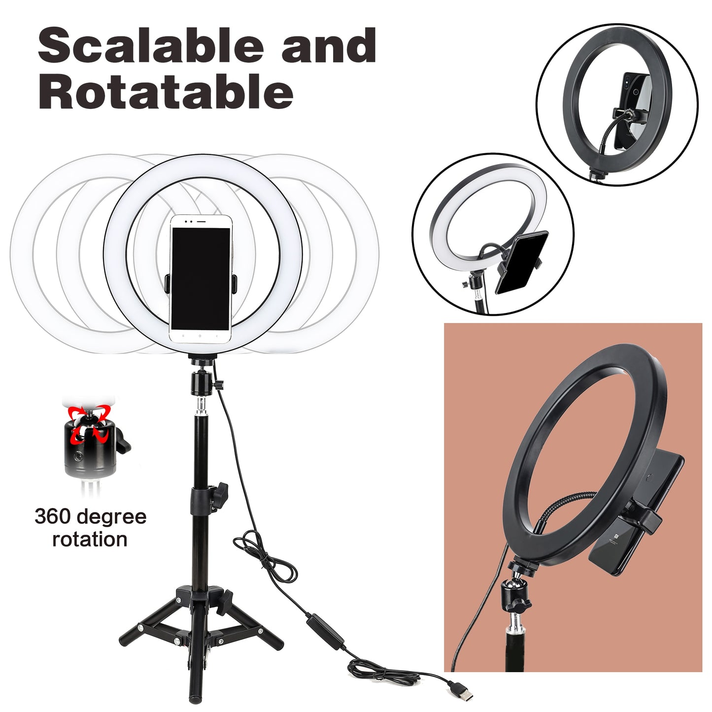 10" LED Selfie Ring Light