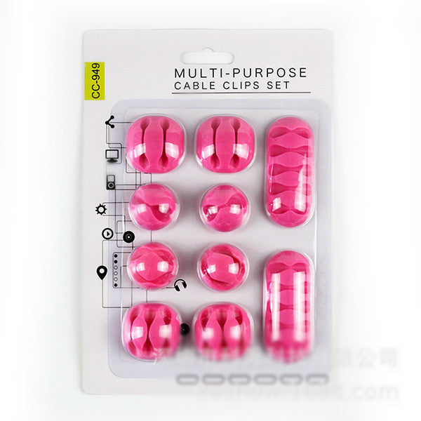 10-Piece Round Cable Protector Kit