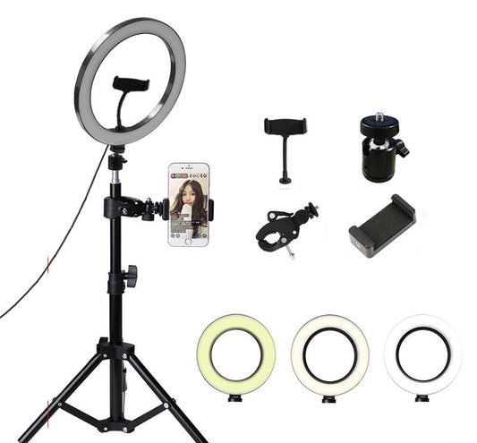 10cm/26cm Selfie Ring Light With Tripod