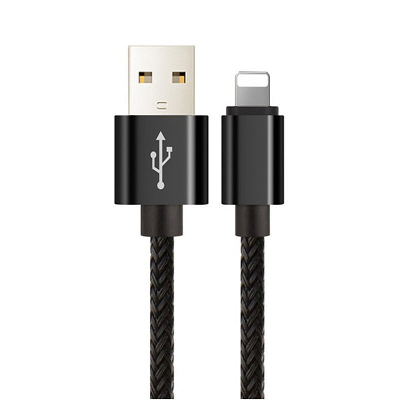 1/2/3m Braided USB Charger Cable