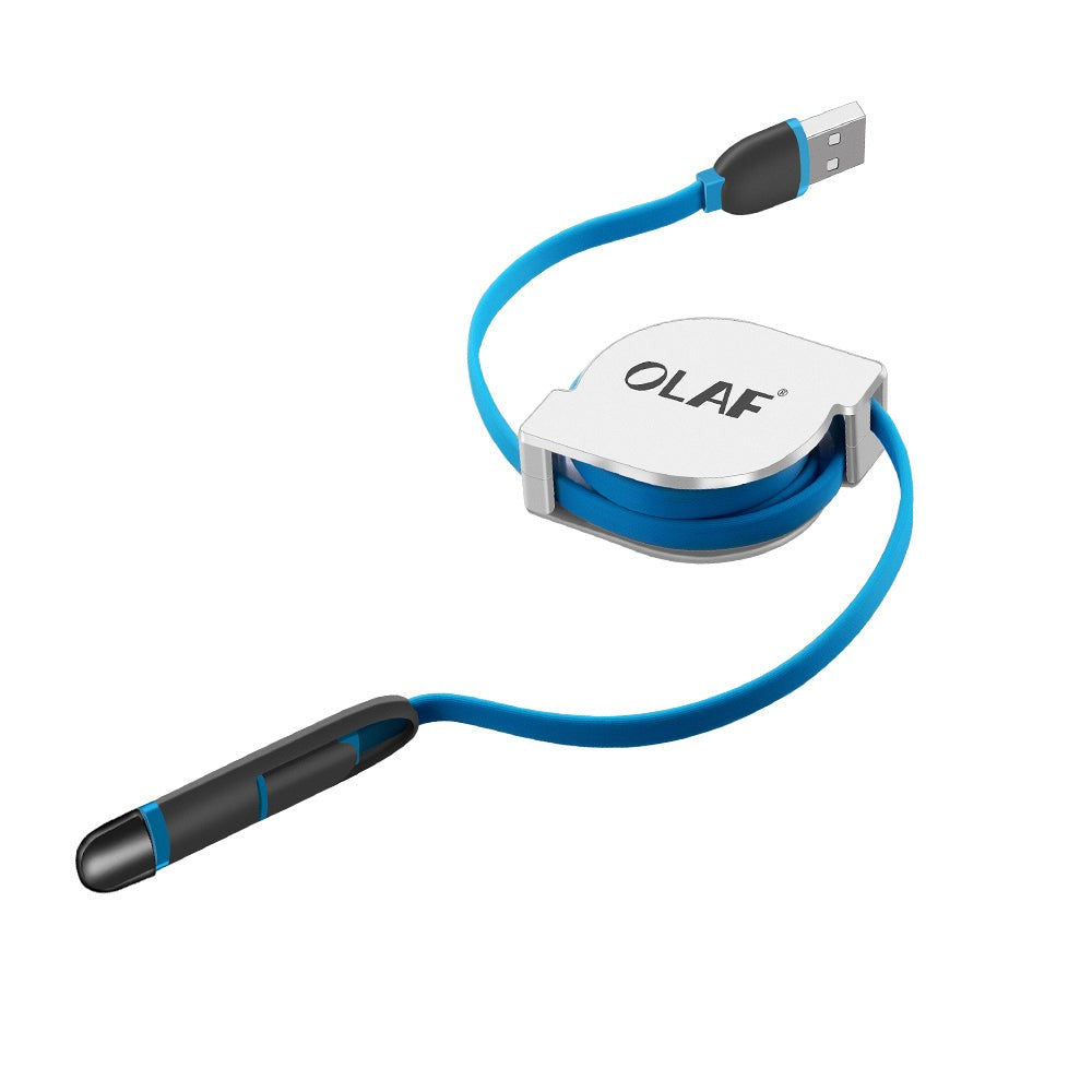 2-in-1 Retractable Micro USB Cable for iPhone