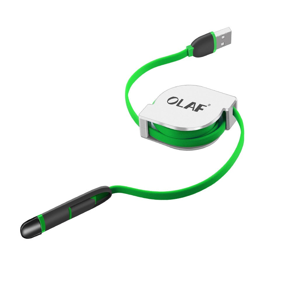 2-in-1 Retractable Micro USB Cable for iPhone