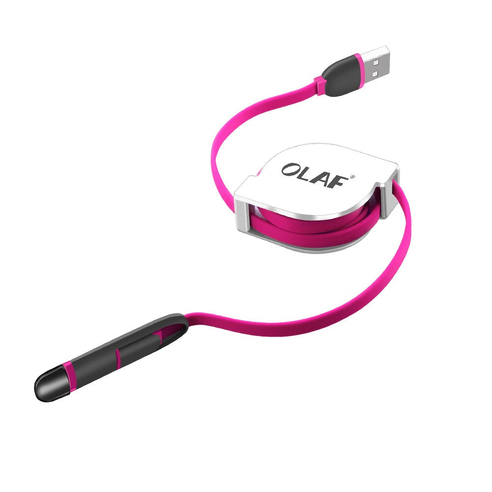 2-in-1 Retractable Micro USB Cable for iPhone