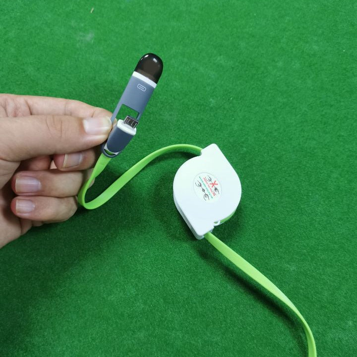 2-in-1 Retractable USB Cable