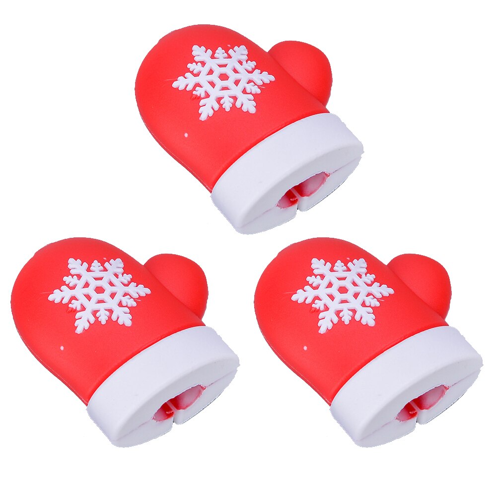 3-Piece Christmas USB Protective Case Cable Cover