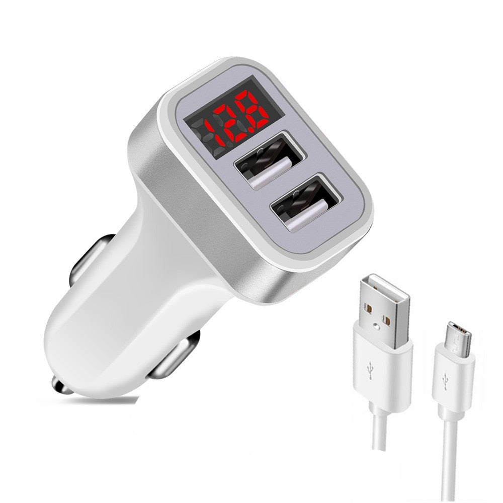 5V USB Car-Charger LED Screen