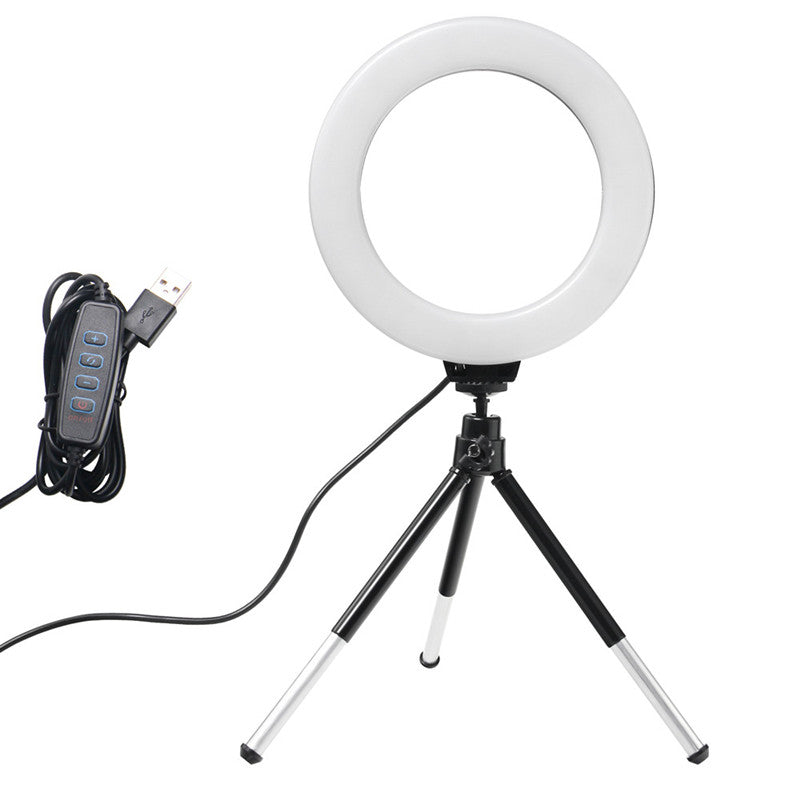 Ring Light Selfie Lamp With Tripod Stand USB Plug