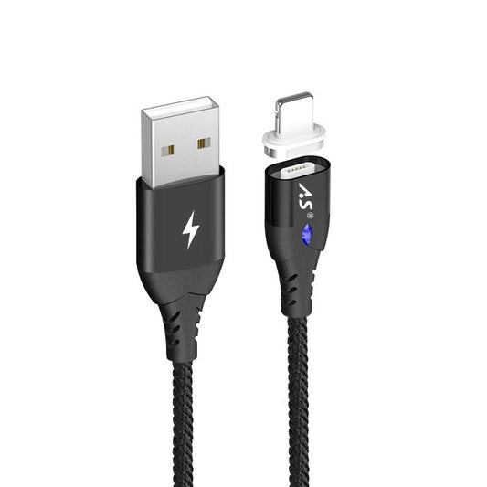 LED Magnetic Charging Cable Lightning Micro USB Type-C Phone