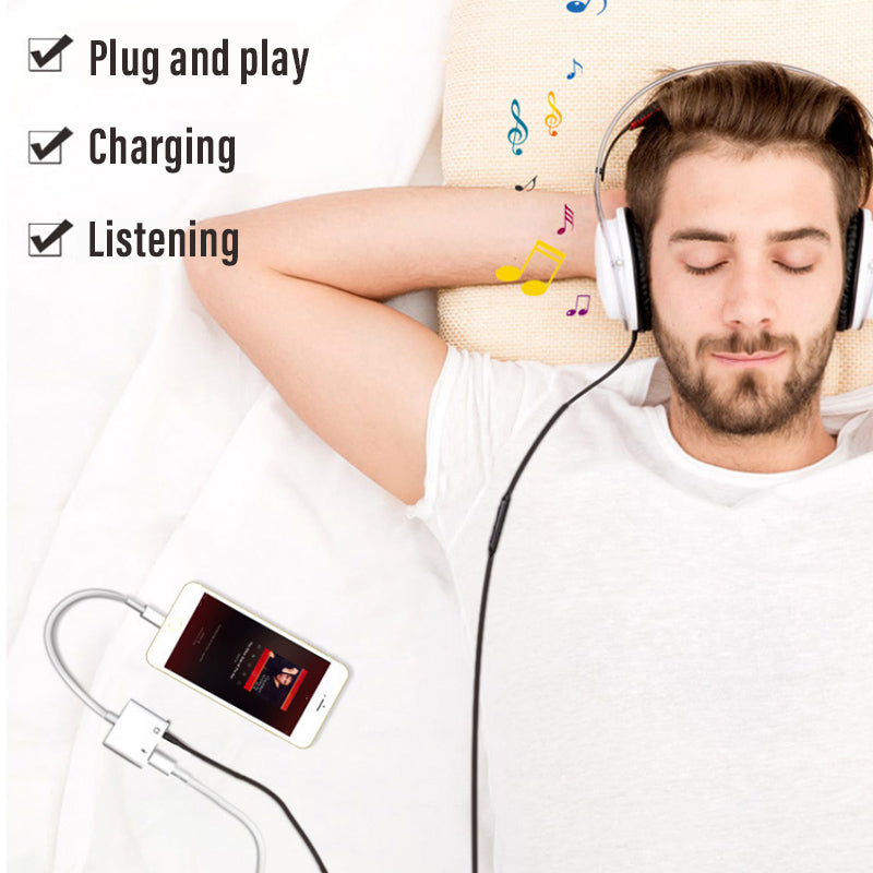 2-in-1 3.5mm Jack AUX Splitter for iPhone