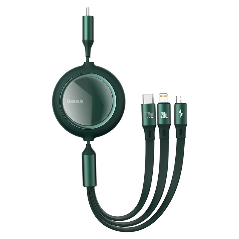 Retractable Type-C 100W USB-C Cable